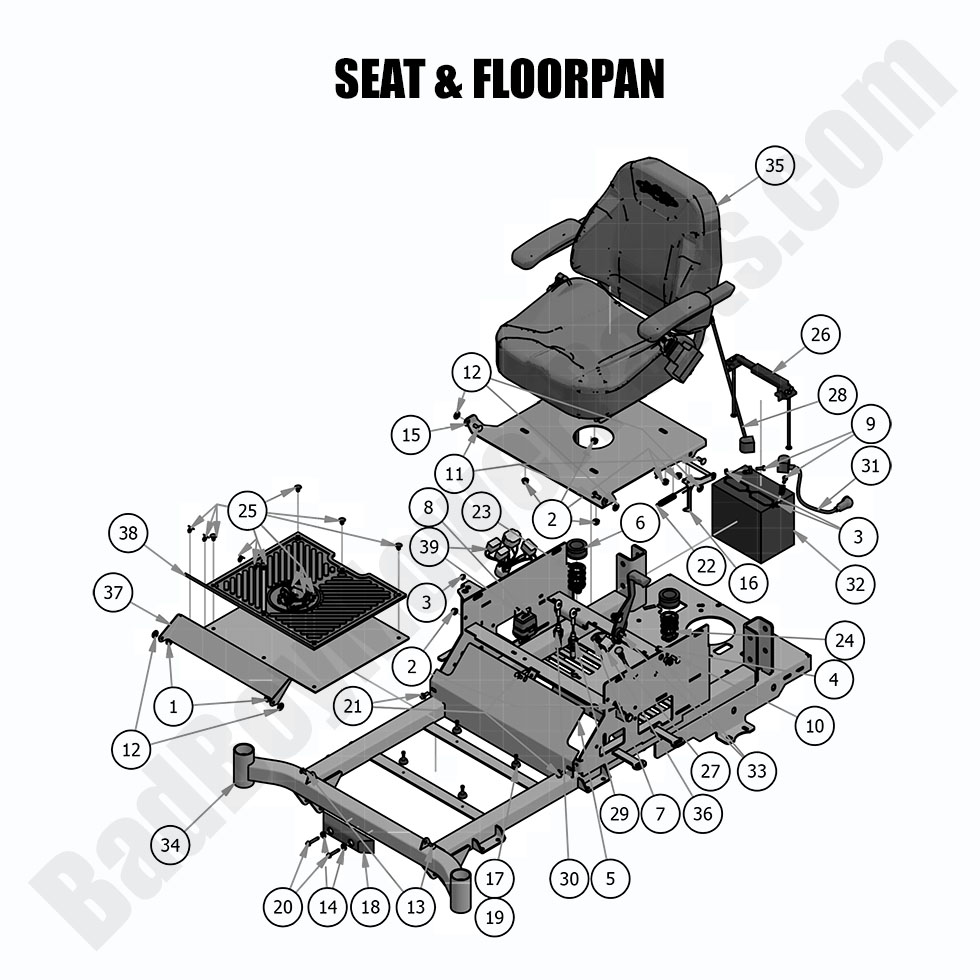 2019 Compact Outlaw Seat and Floorpan